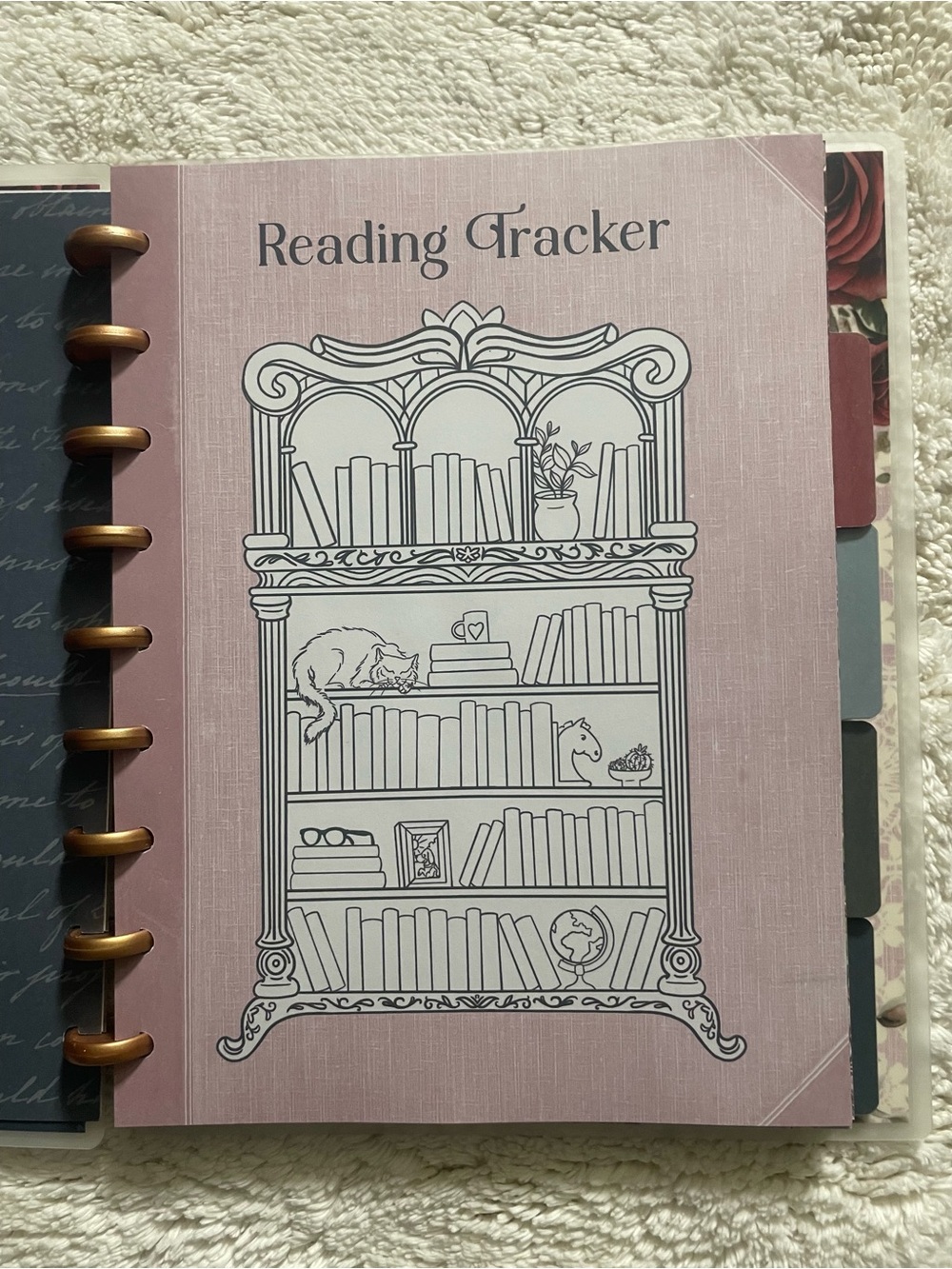 Rongrong All Booked Up A Book Lover's Journal III Discbound Reading Tracker New - Picture 3 of 9